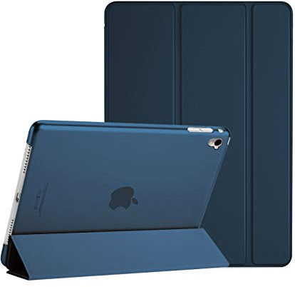 ProCase Custodia per iPad Pro 9.7 Pollici, Smart Cover Ultra Sottile Leggero, Auto Sleep/Wake, Supporto con Retro Semi-Trasparente Copertura per iPad Pro 9.7 2016 (A1673 A1674 A1675) -Blu Marino
