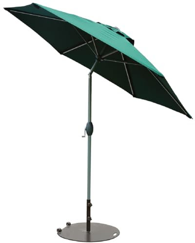 Primaster Sonnenschirm Ingenio Marktschirm dunkelgrün Ø 2,5m UV Schutz 80