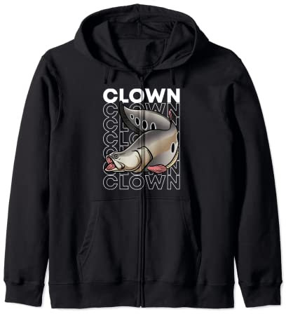 Couteau clown en forme de poisson style années 80 Sweat à Capuche