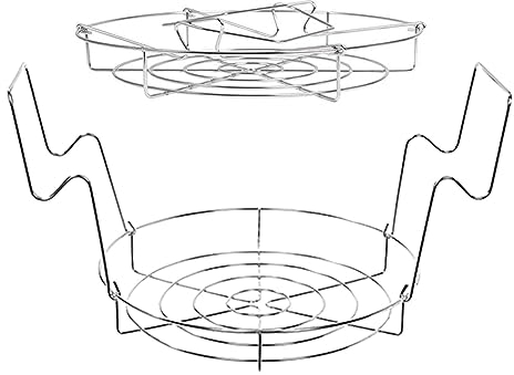 Raxove Water Bath Canning Rack - Steamer Rack for Pots - Rustproof Steaming Tray for Baking Canning Cooking Steaming Lifting Food in Pots, Pressure Cooker, Round Cake Pan, Canning Supplies