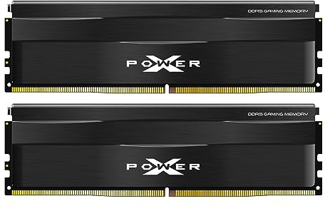 Silicon Power DDR5 32GB (2x16GB) 6000MT/s (PC5-48000) 288-pin CL30 1.35V UDIMM Desktop Memory Module RAM SP032GXLWU60AFDE Black