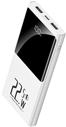 Power Bank, 10000mah Fast Charging Portable Charger, USB-C in/Out, 3 Outputs & 2 Inputs, LED Display Slim Battery Pack Compatible with iPhone 15/14/13/12,Google Android