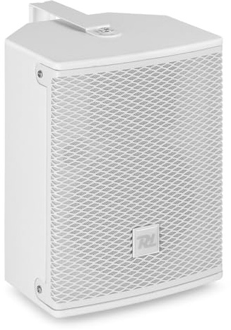 Power Dynamics PDW5W Enceinte Passive Murale 5’’ 100 Watts RMS - Blanche, 8 Ohms, Bass Reflex, Fixation Murs ou Plafond, Une Enceinte Idéale pour Sonoriser Les Cafés, Restaurants
