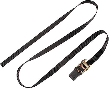 MUCKLILY Sangle à Cliquet sans Fin 2,5 Cm x 2 m Sangle Robuste pour Chargement De Camion pour Transport Sécurisé Utilisation Extérieure Attache Rétractable pour Équipement De Plein Air Et Bagages