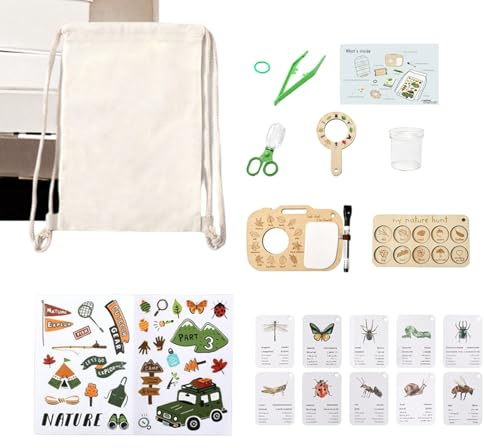 Giocattoli Da Esploratore, A Prova Di Bambino, 1 Set, Attrezzatura Educativa Per Microscopio Vegetale, Kit Di Avventure Per Bambini, Funzionalità Orientate All'apprendimento, Per Attività Scolastiche