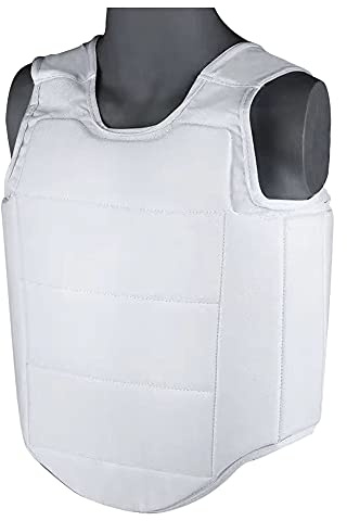Gilet de boxe Protecteur poitrine Armure pour côtes corporel arts martiaux Taekwondo Muay Thai Entraînement Vêtement en toile - Rembourrage mousse douce Réduction des impacts Doublure maille Respirant