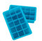 Webake Juego de 2 Bandeja De Hielo De Silicona 15 Grande Moldes para Cubitos de Hielo 3 x 3 cm Cubitera de Hielo para Congelarse Alimentos para Bebés, Cola,Cócteles Cola Whisky