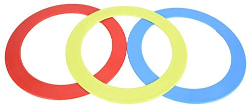 Alomejor 3 Pièces Anneaux de Jonglerie Professionnels - Set Acrobatique pour Entraînement, Accessoires de Main Idéal Cercle Clown Jouet pour Débutants et Experts