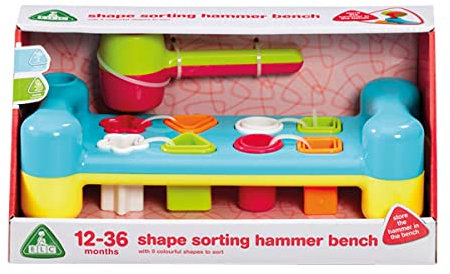 Early Learning Centre Shape Sorting Bench From 12 To 36 Months - Shapes Kids Activity Toy