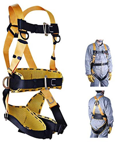 SwaYve Fall Protection Safety Harness, Fall Protection Roofing Full Body Climbing Harness for Aerial Lift, Scaffolding, Tower, Tree Climbing, Construction