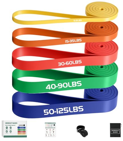 Exercise Bands Resistance Bands for Working Out,Pull Up Bands Set,at Home Workout Equipment,Workout Bands for Men and Women,Stretch Bands for Exercise,Physical Therapy,Fitness