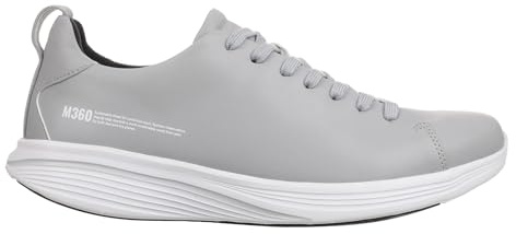 MBT M360 E2 Zapatillas de Deporte para Hombre Estilo Moderno. Deportivas de Caminar Anatómicas y Cómodas. Calzado Fisiológico de Confort y Estabilidad con Suela Curva. Color Gris