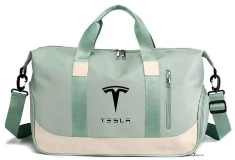 Duffelväska för bilresor för Tesla modell 3, 2017–2023, reseduffelväska weekendväskor resväska weekendväska övernattningsväska sport gym tygväska resa handbagage tillbehör, normal grön-A, grön-a