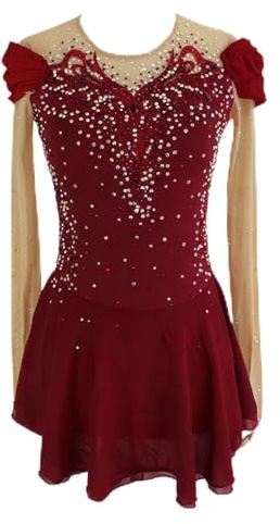 LIUHUO Figure Skating Dress Long Sleeve Adult and Children's Competition Performance and Training