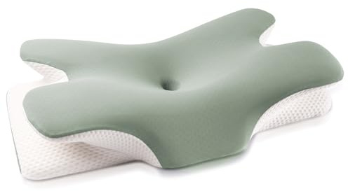 MULISOFT Almohada Cervicale 2 en 1 Almohada Ergonómica Espuma Viscoelástica