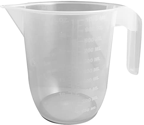 Fackelmann Graduado Jarro, de plástico, Transparente