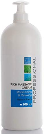 Crema Corpo Idratante Crema Massaggio Professionale | Idratazione Profonda | Base per Massaggio Personalizzato | Vitamina E e Ingredienti Naturali, 500 ml