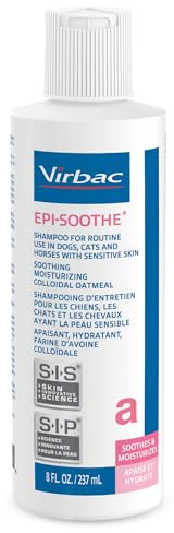 Virbac Epi-Soothe Pet Shampoo For Dogs, Cats & Horses (8 oz) - For Dry or Sensitive Skin