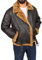 A1 FASHION GOODS Authentischer Fliegermantel, echtes Schaffell, Fliegerjacke, Ginger Shearling B3 Bomber Gr. XX-Large, braun