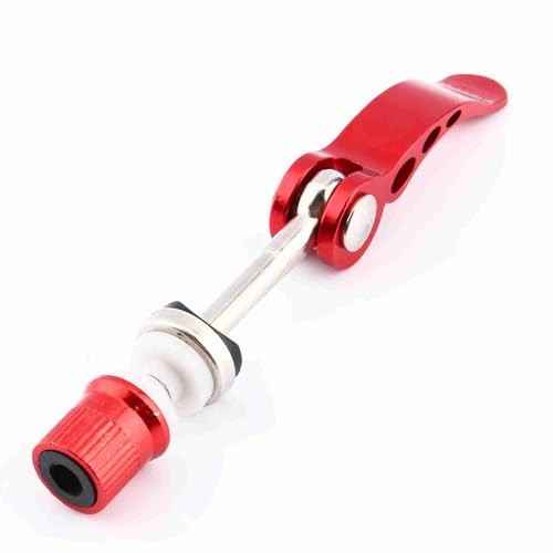 Universal Red Bike Seat Post Quick Release Clamp Skewer Bolt, New Cycling Bike QR Seatpost Clamp Fastener