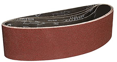 Sruhrak slipband 100 x 915 mm, professionellt slipband för bandslipar, för trä, metall och färg (5 stycken, korn 40)