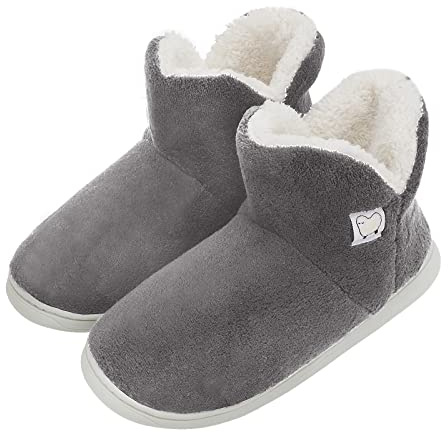 Moonlove Men’s Boots Winter Super Warm Plush Velvet House Indoor Slippers Boot Non-Slip Outdoor Thick Sole High Top Shoes Thermal Mules Footwear Christmas Birthday Gift for Him