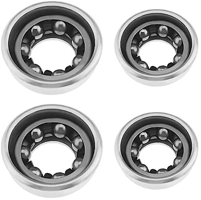 YINETTECH 2 Piezas Copas de Eje Delantero para Buje Delantero 5/16 Y 2 Copas de Eje Trasero para Buje Trasero 3/8 Accesorios de Bicicleta de Montaña con 2 Rodamientos de Buje Delantero Y 2 Traseros