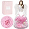 Miofula Geburtstagsgeschenk für Mama, Ewige Rose im Glas Engel Figur, Oma Mütter, Blumen Mutter Geschenke, Mutter Tochter Geschenk Weihnachten, Infinity Rose Muttertagsgeschenk