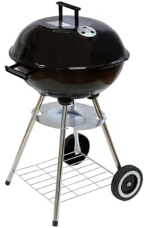 Kugel Grill Altea Hills Kynast Exklusiv Holzkohle Kugelgrill mit Deckel Verchromten Grillrost Ascheauffangteller 2 Räder Luftregulierbar Emaillierte Feuerwanne Grillfläache 41 cm Maße 43 x 72 cm