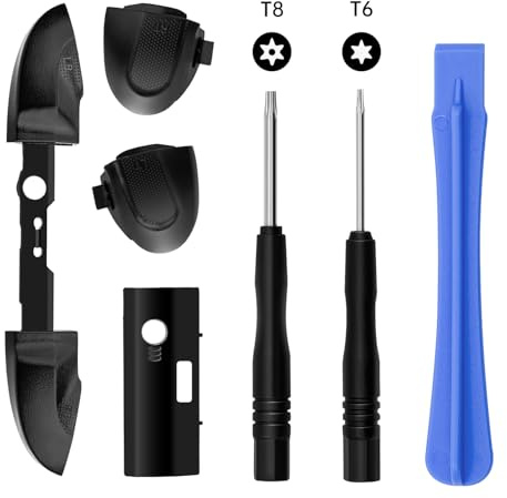 Mcbazel Boutons de Remplacement LB RB, Boutons de Pare-chocs avec Kit de Tournevis T6 et T8, Kit de Réparation LB RB LT RT Compatible avec les Manettes Xbox Series X/S
