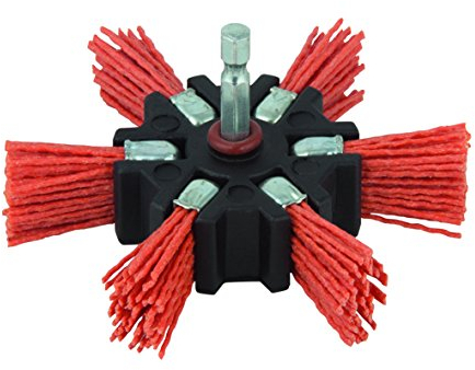 wolfcraft Cepillo de abanico de alambre de nylon, agresivo I 1512000