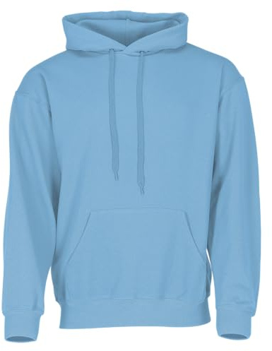 Fruit of the Loom 62-208-0, Men's Classic Hooded Sweat Jacket, Light Blue, X-Large