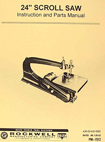 ROCKWELL-Delta 24 Scroll/Jig Saw Operator's & Parts Manual