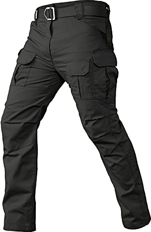 CARWORNIC Gear Men's Tactical Cargo Pants Waterpoof Lightweight Rip Stop EDC Military Combat Trousers