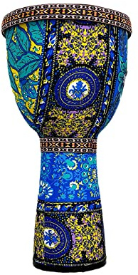 BORIYAM Djembe Bongo Drum 8 Hand Drum with Sheepskin Head, Cotton and Linen Body, Suitable for Beginners