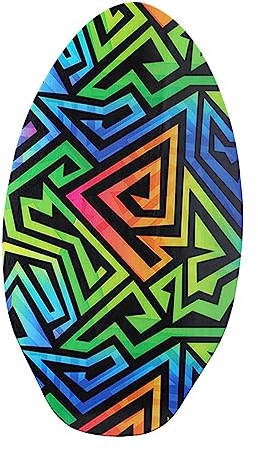 Amagogo Skimboards mit Hochglanzbeschichtung, Skimboard aus Holz für Kinder und Erwachsene, Stil B