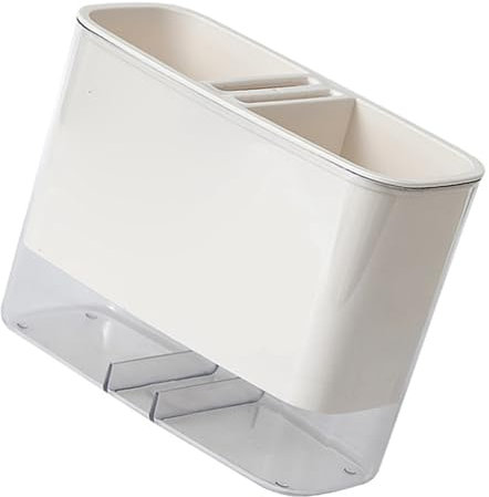 Cesta Escurridor de Cubiertos, Soporte para Cubiertos de Pared, Plástico Montado en la Pared para Cocina