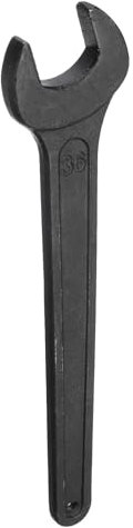 HARFINGTON Single Open Ended Spanner Wrench, 36mm, Thicken Carbon Steel Open End Wrench Tool for Automotive Repair and Furniture Assembly, Black