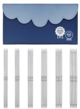KnitPro Nova Starter Double Pointed Needle Set 8 (20cm) | 6 US Sizes (1.5 to 8)