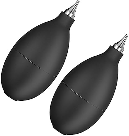 TINEASUR Soffiatore d'Aria in Gomma 2 Pezzi per Pulizia Sensori e Tastiere e Design Speciale per Rimuovere Polvere da Obiettivi Fotocamera