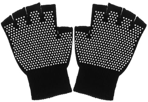 BCOATH Halb Finger Fitnesshandschuhe Aus rutschfeste Sporthandschuhe Für Yoga Und Training Bequeme Atmungsaktive Handgelenkschoner Für Herren Und Damen