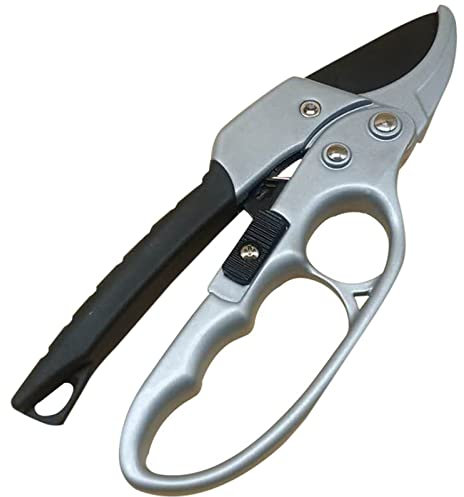 DDNGEJ Cisailles Sécateurs de Jardin Sécateurs à cliquet Ciseaux d'élagage Sécateurs à moindre Effort pour Une Coupe Facile Sécateurs de Jardinage Sécateurs Robustes T