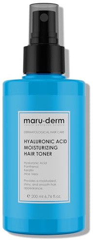 Maruderm Tonique Capillaire Hydratant à l’Acide Hyaluronique – Soin Nourrissant & Revitalisant pour Cheveux Secs et Déshydratés, 200 ML