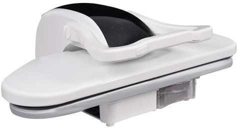 DAOHHFO Pressa a vapore professionale per ferro da stiro, 220 V, 2200 W, con touch screen, serbatoio da 1 l, 5 modalità, 68 cm, con ferro, coperchio, schiuma, filtro (bianco)
