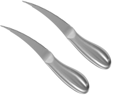 UTHCLO 2 Pezzi Coltello Filo Gamberetto in Acciaio Pelapatate per Cucina Shrimp Line Peeler Strumento di Gamberetti Pulitore di Linea di Gamberi Shrimp Seeler Acciaio Inossidabile Argento