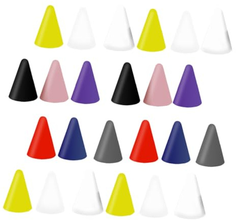 PRETYZOOM 45 piezas Tapas de Silicona para Lápiz Óptico Compatible con Apple Pencil y Protectores de Puntas para Bolígrafos Táctiles Cubiertas Resistentes y Fáciles de Instalar