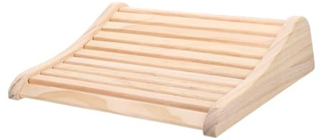 Yardenfun Almohada para Reposacabezas de Sauna de Madera Ergonómica, Cojín Lumbar para SPA y Baño de Vapor, Accesorio Portátil para Sala de Sauna, Soporte Cervical para Relajación y Confort
