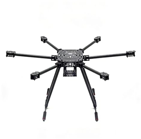 850 Mm Full Kolfiber Hexacopter Professionell Vikbar Arm for Drönare Drivsystem Power Alignment Kit UAV 1 SET