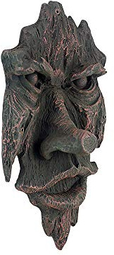Design Toscano L'Esprit de Nottingham Forêt Greenman Sculpture Murale, 38 cm, polyrésine, bois