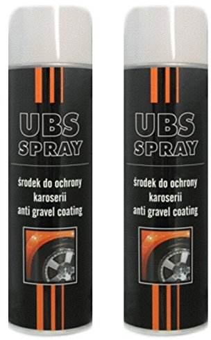 Troton UBS 2 x 500ml Spray WEIß UNTERBODENSCHUTZ Anti Gravel Schutz KUNSTHARZ GRAVEX